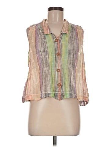 Holding Horses Sleeveless Button-Down Shirt (view 1)