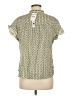 Max Studio Print Green Short Sleeve Blouse Size M - photo 2