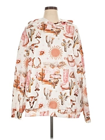 Shein Curve Pullover Hoodie (view 1)