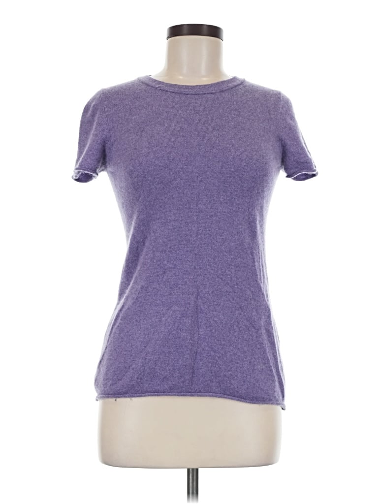 Pre-owned Jcrew Cashmere Cardigan Sweater In Purple