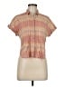 Madewell Tweed Pink Short Sleeve Blouse Size M - photo 1