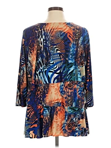 Susan Graver 3/4 Sleeve Blouse (view 2)