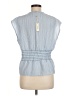 Max Studio 100% Polyester Blue Sleeveless T-Shirt Size M - photo 2