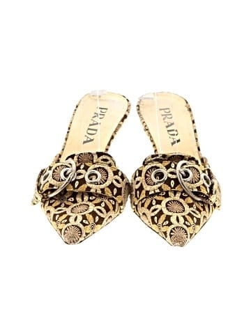 Prada kitten heel mules (view 2)