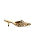 Prada Animal Print Gold kitten heel mules Size EU 35 - photo 1