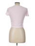 Aritzia Pink Short Sleeve Turtleneck Size L - photo 2