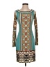 Hale Bob Print Teal Casual Dress Size XXS - photo 1