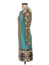 Hale Bob Print Teal Casual Dress Size XXS - photo 5