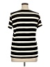 Torrid Stripes Ivory Short Sleeve Henley Size 1X (1) - photo 2