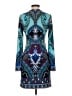 Hale Bob Paisley Teal Cocktail Dress Size XS - photo 2