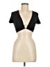 Robin Piccone Black Short Sleeve Top Size M - photo 1