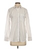 J.Crew 100% Cotton Stripes Ivory Long Sleeve Button-Down Shirt Size 4 - photo 1