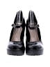 Bamboo Black Heels Size 7 1/2 - photo 2