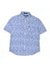 IZOD Floral Blue Short Sleeve Button-Down Shirt Size M (kids) - photo 1