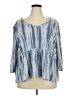 Como Blu Blue 3/4 Sleeve Top Size 3X - photo 1