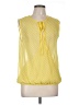 Bellatrix 100% Polyester Yellow Sleeveless Blouse Size M - photo 1