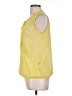 Bellatrix 100% Polyester Yellow Sleeveless Blouse Size M - photo 5