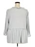 Como Blu Gray 3/4 Sleeve T-Shirt Size 3X - photo 2