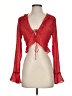Superdown 100% Polyester Red Long Sleeve Blouse Size XS - photo 1
