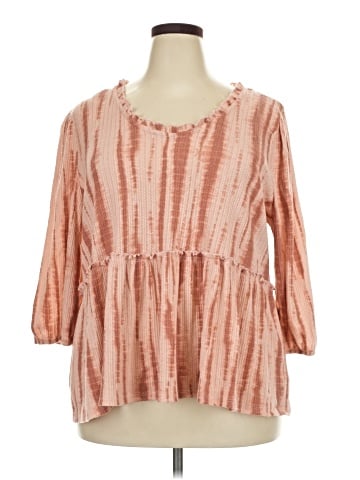 Como Blu 3/4 Sleeve Blouse (view 1)