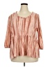 Como Blu Pink 3/4 Sleeve Blouse Size 3X - photo 1
