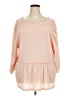 Como Blu Pink 3/4 Sleeve Blouse Size 4X - photo 1
