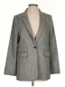 H&M Chevron-herringbone Gray Blazer Size S - photo 1