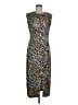 Grey State Animal Print Multi Color Brown Cocktail Dress Size Med (2) - photo 1