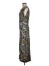 Grey State Animal Print Multi Color Brown Cocktail Dress Size Med (2) - photo 5