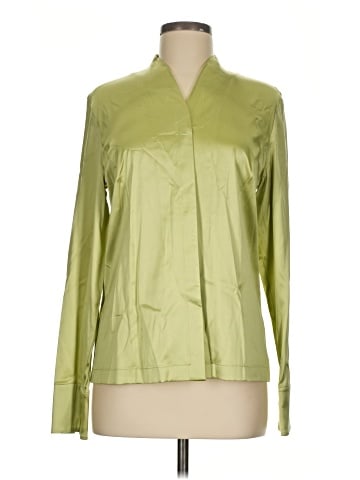 Carlisle Long Sleeve Silk Top (view 1)