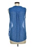 Fun2Fun 100% Polyester Blue Sleeveless Blouse Size M - photo 2