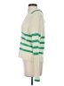 Central Park West Stripes Green Pullover Sweater Size S - photo 5