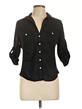 Max Studio 3/4 Sleeve Button Down Shirt