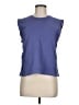 Double Zero 100% Cotton Blue Sleeveless T-Shirt Size M - photo 1