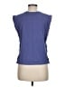 Double Zero 100% Cotton Blue Sleeveless T-Shirt Size M - photo 2