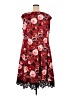Roz & Ali Floral Red Cocktail Dress Size 20 - photo 2