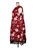 Roz & Ali Floral Red Cocktail Dress Size 20 - photo 5