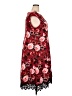 Roz & Ali Floral Red Cocktail Dress Size 20 - photo 4