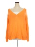 Lane Bryant 100% Cotton Solid Orange Pullover Sweater Size 22 - 24 Plus - photo 1