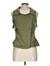 True Craft Green Sleeveless Button-Down Shirt Size L - photo 1
