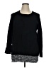 Croft & Barrow Black Pullover Sweater Size 1X - photo 1