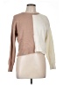 Poof! Color Block Tan Pullover Sweater Size L - photo 1