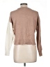 Poof! Color Block Tan Pullover Sweater Size L - photo 2