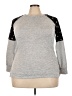 NY Collection Silver Sweatshirt Size 2X - photo 1