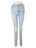 Wax Jean Hearts Blue Jeans Size 9 - photo 1
