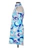 Boston Proper Graphic Blue Cocktail Dress Size XXS - photo 5