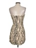 Jay Godfrey 100% Polyester Metallic Tan Cocktail Dress Size 2 - photo 2