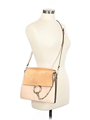 Chloé Suede And Leather Medium Faye Shoulder Bag (view 2)
