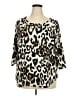 Karen Kane Animal Print Gold Cardigan Size 2X - photo 1