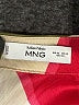 MNG 100% Polyester Color Block Red Short Sleeve Blouse Size 10 - photo 7